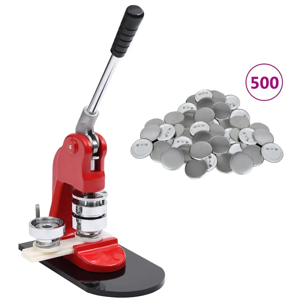 Button Maker Machine 44mm Badge Maker Red