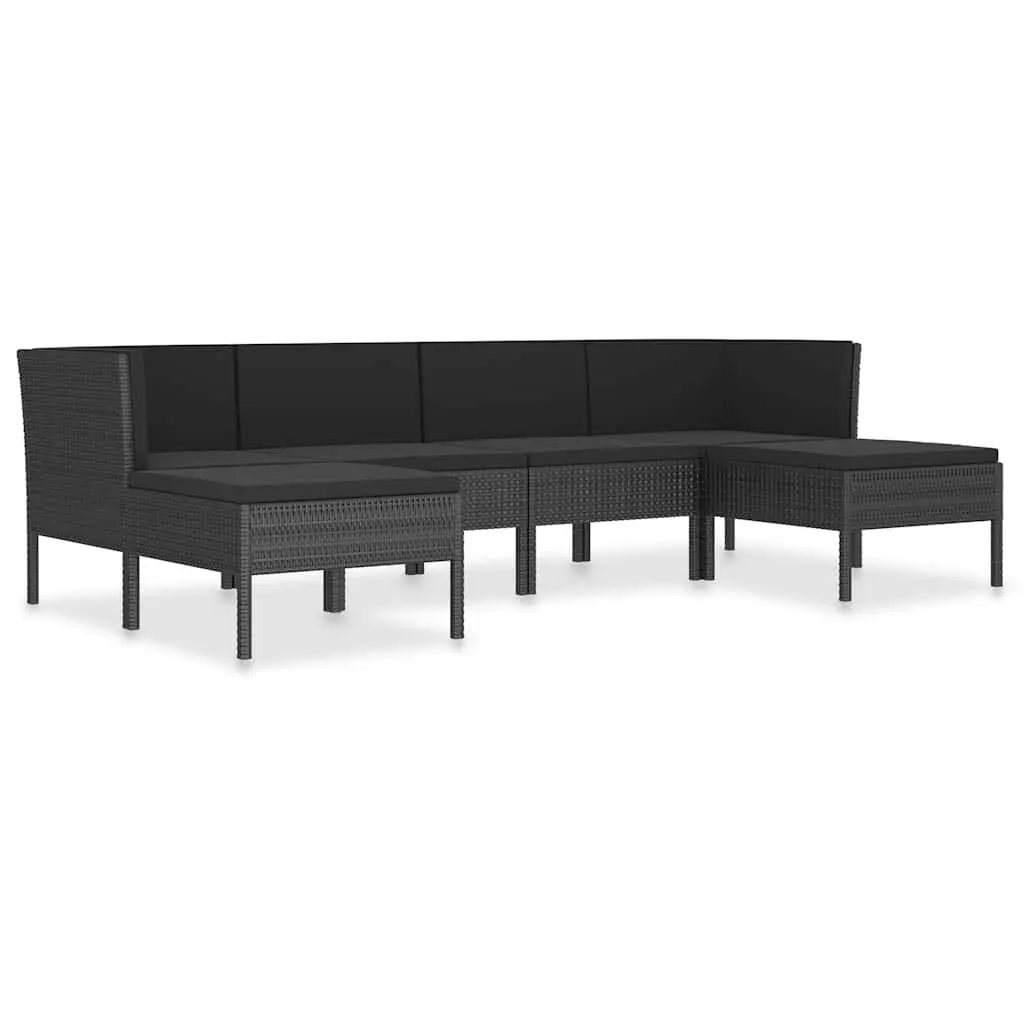 6-Piece Lounge Set with Thick Cushions