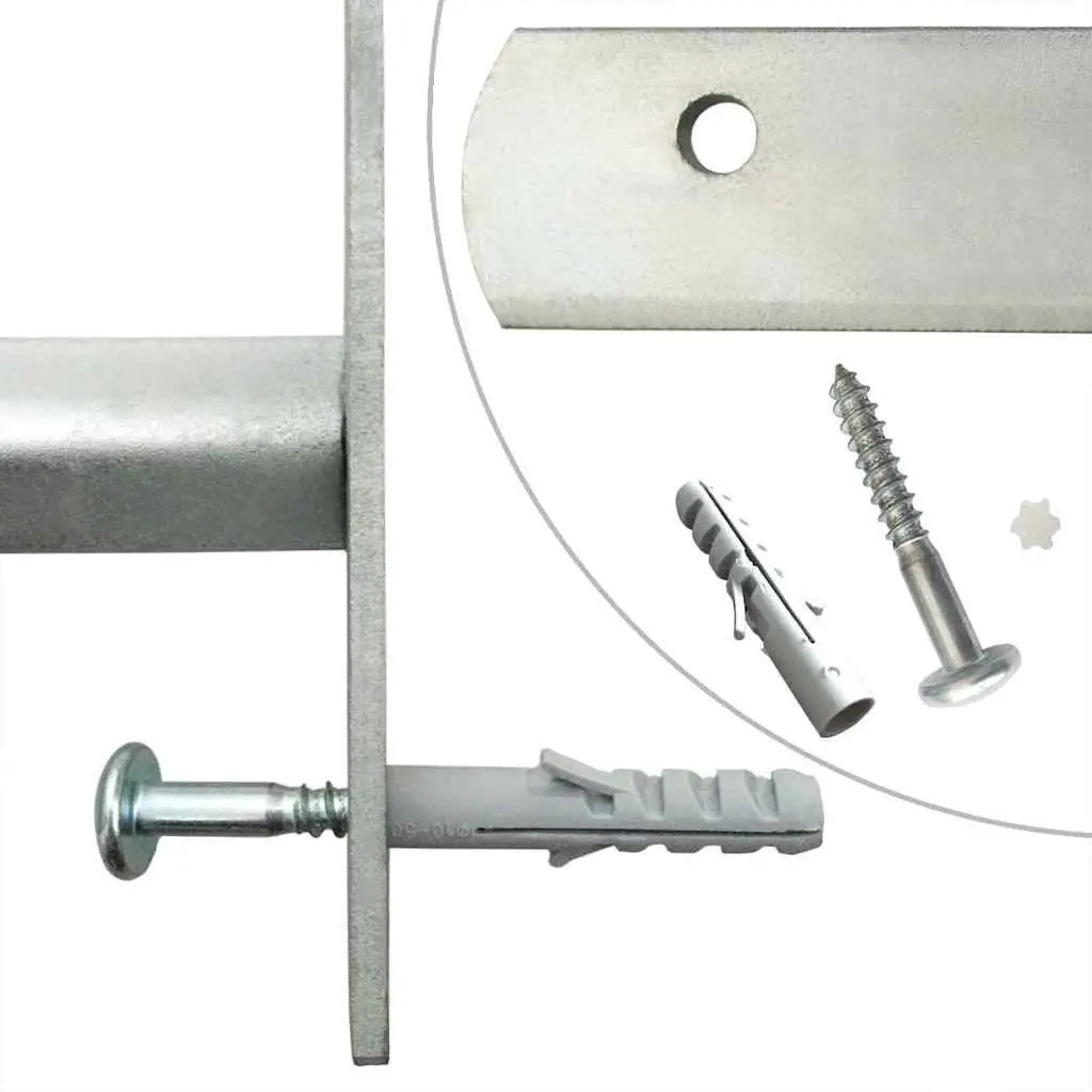 Adjustable Security Window Grilles Silver 1000-1500 mm 2 Piece