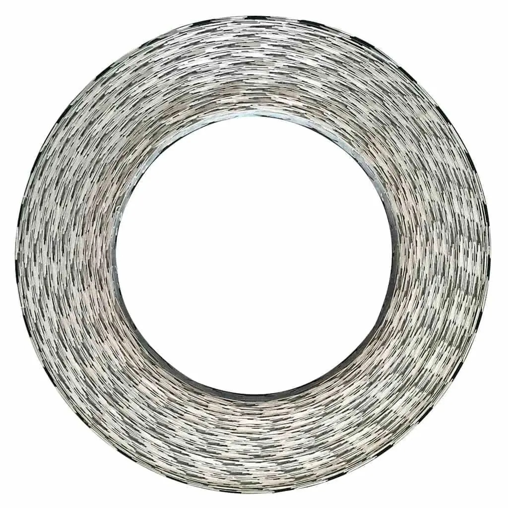 Razor Wire Barbed Garden Fence Security 100m Silver 2 Pieces
