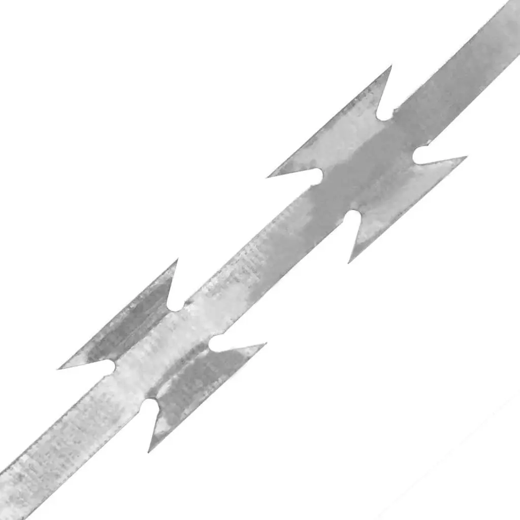 Razor Wire Barbed Garden Fence Security 100m Silver 2 Pieces