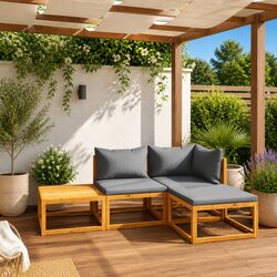 Value-Packed Garden Lounge Set for Cozy Outdoor Spaces
