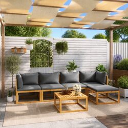 Comfortable 6-Piece Garden Lounge Set with Quality Build