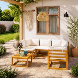 Comfortable 6-Piece Lounge Set for Outdoor Relaxation