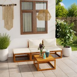 Comfortable and Durable 4-Piece Outdoor Lounge Set