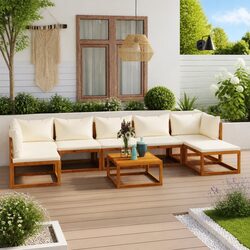 Quality Outdoor Lounge Set - 8 Pieces of Comfort