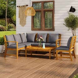 5 Piece Garden Lounge Set: Quality and Comfort Combined