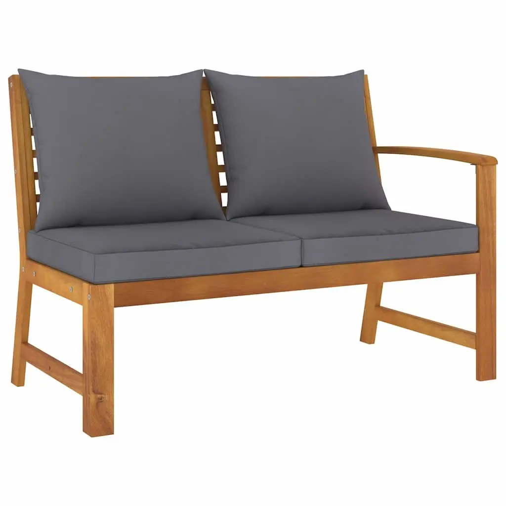 5 Piece Garden Lounge Set Outdoor Sofa Coffee Table Cushions Grey