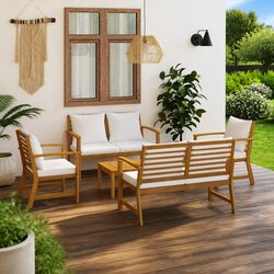 Reliable 5 Piece Garden Lounge Set for Outdoor Enjoyment