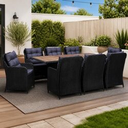 Reliable 9 Piece Outdoor Dining Set for Your Space