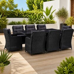Comfort and Value: 9-Piece Outdoor Dining Set