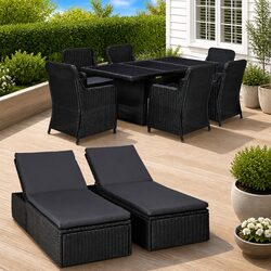 Comfortable and Practical 9 Piece Outdoor Dining Set