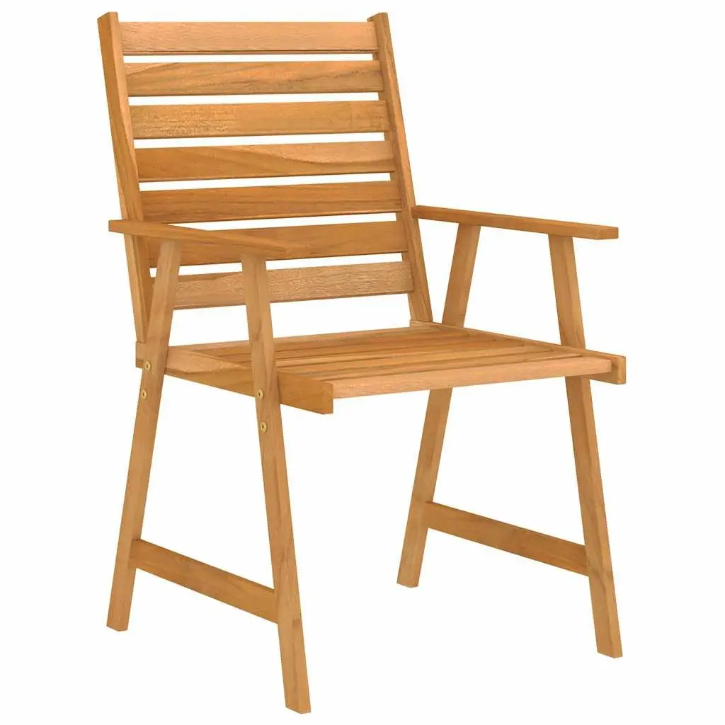 5 Piece Garden Dining Set Outdoor Patio Furniture Solid Wood Table Chairs Brown