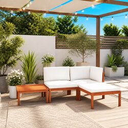 Comfortable Garden Lounge Set with Rustic Design