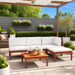 Durable 5 Piece Outdoor Lounge Set: Comfort and Value Combined