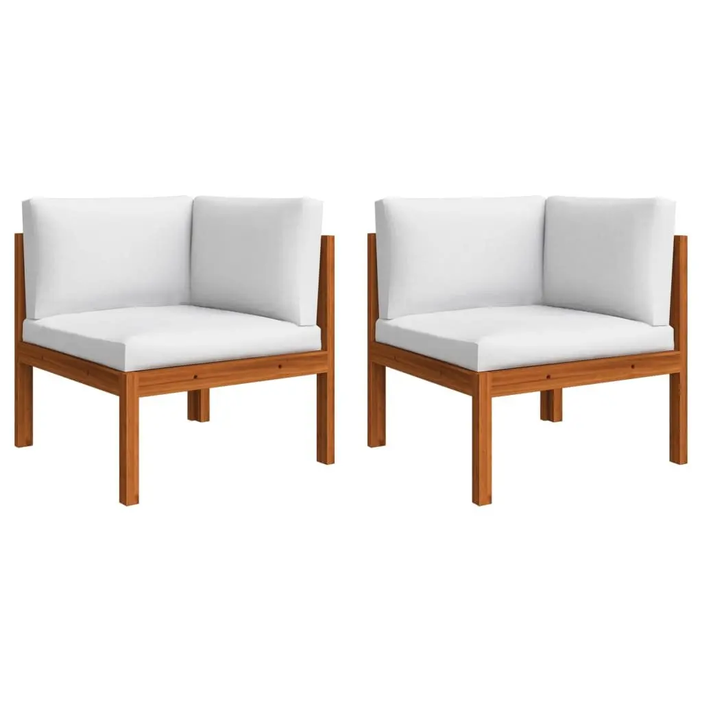 Garden Lounge Set Outdoor Furniture 6 Piece Sofa with Cushions White