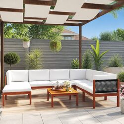 Warm and Inviting 8 Piece Garden Lounge Set