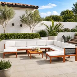 Quality 11 Piece Garden Lounge Set with Practical Comfort