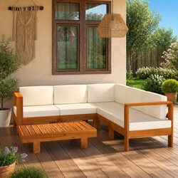 Comfortable 6-Piece Lounge Set with Practical Features