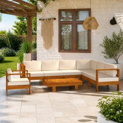 Comfortable 8 Piece Acacia Lounge Set for Your Home