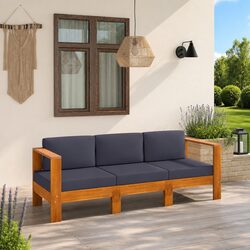 Comfortable and Practical 3-Seater Garden Sofa