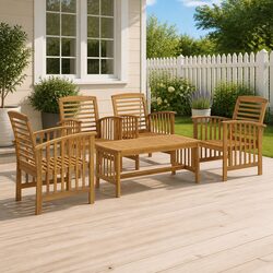 Comfortable 5 Piece Garden Lounge Set - Value and Style