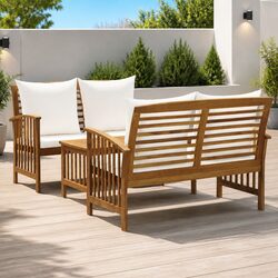 Comfort and Value: 3 Piece Garden Lounge Set