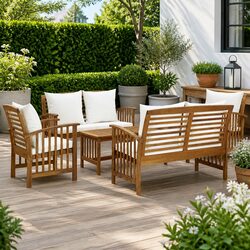 A Comfortable and Durable 5 Piece Garden Lounge Set