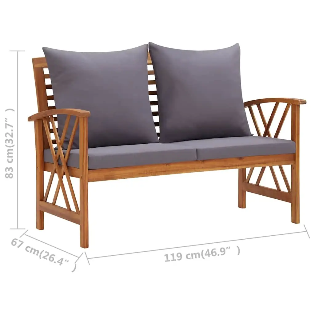 5 Piece Garden Lounge Set Outdoor Furniture Patio Seating Grey