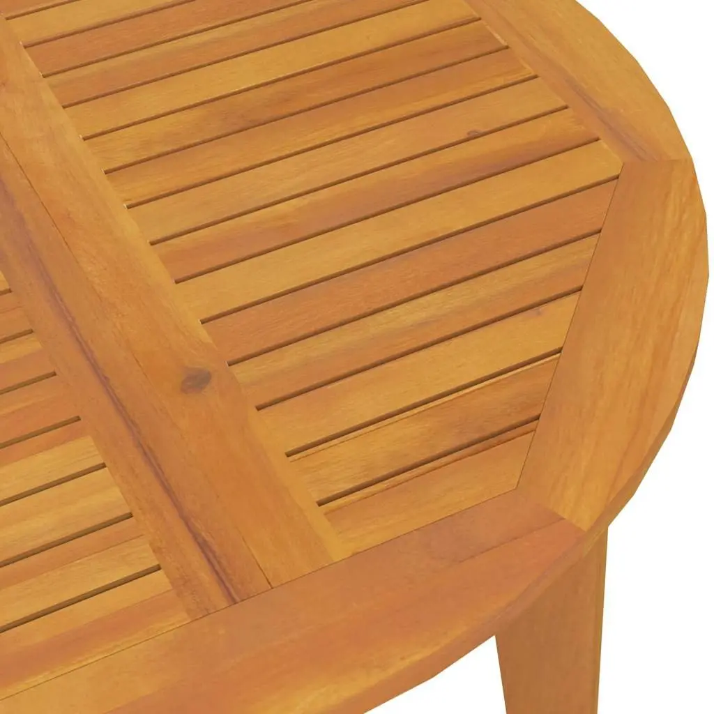 Garden Dining Set 5 Piece Outdoor Patio Furniture Solid Wood Acacia Brown