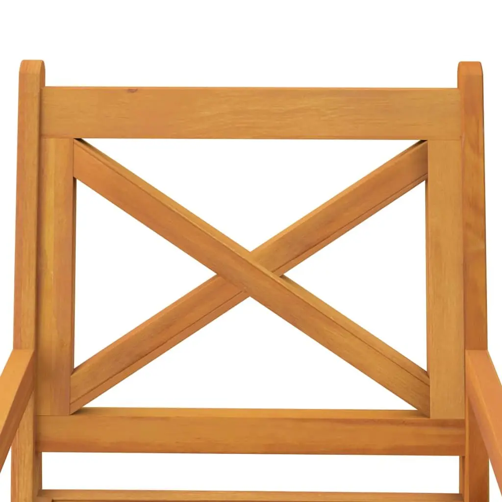 Garden Dining Set 5 Piece Outdoor Patio Table Chairs Solid Wood Brown