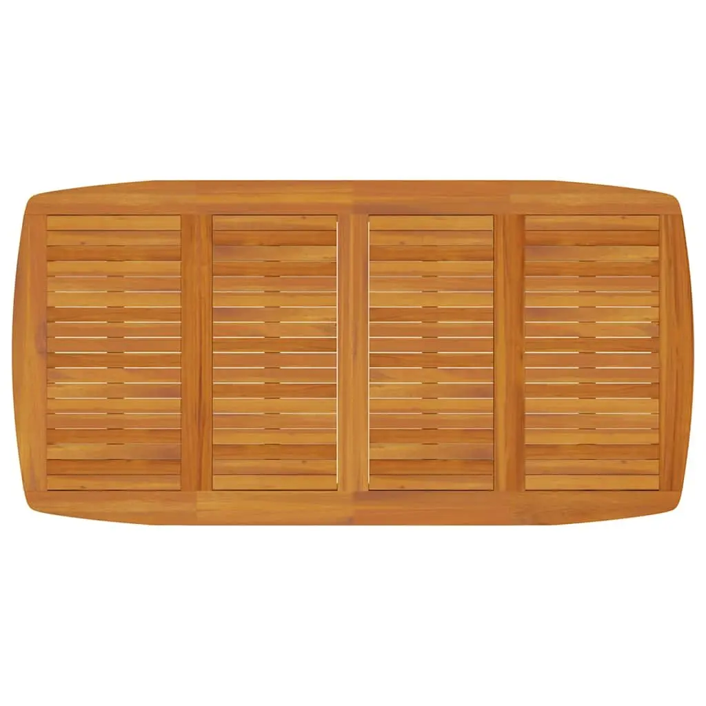 Solid Acacia Wood 7-Piece Outdoor Dining Set
