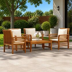 Comfortable 5 Piece Garden Lounge Set with Quality Features