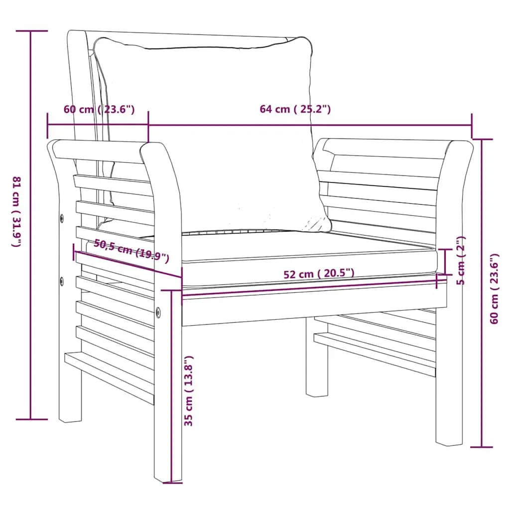 4 Piece Lounge Set for Outdoor Relaxation