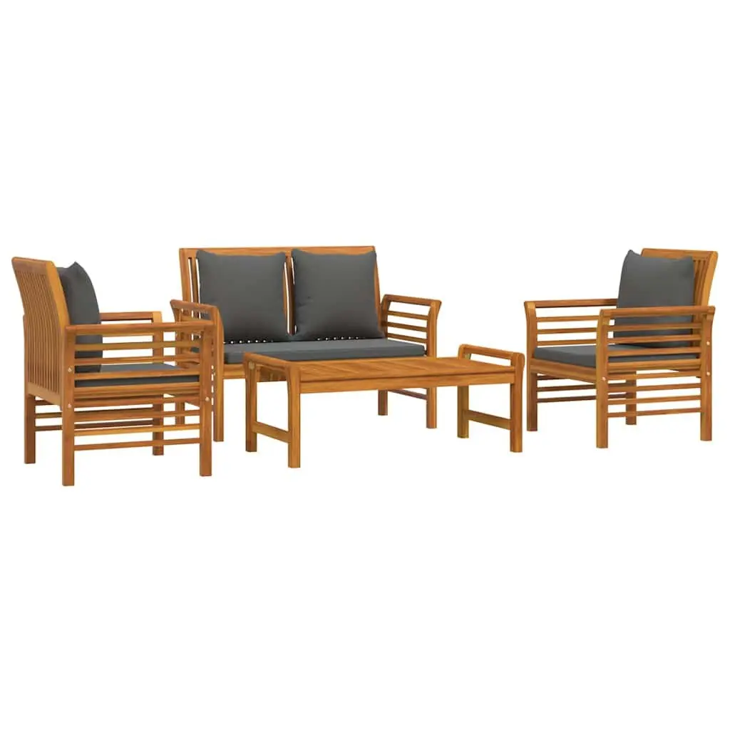 4 Piece Lounge Set for Outdoor Relaxation