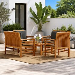 Comfortable 5-Piece Lounge Set with Practical Value