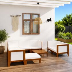 Comfortable 10-Piece Garden Lounge Set with Cushions