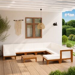 Reliable 11 Piece Outdoor Lounge Set with Cushions
