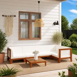 Warm 6-Piece Garden Lounge Set with Comfort in Mind