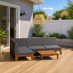 Comfortable 5 Piece Garden Lounge Set with Premium Build