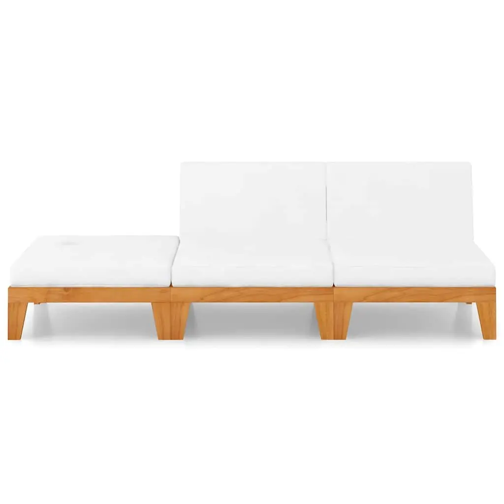 3-Piece Lounge Set with Cushions for Outdoor Use
