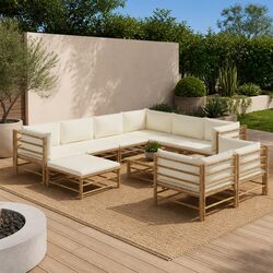 Comfortable Bamboo Garden Lounge Set – Practical and Reliable
