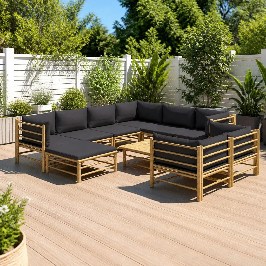10-Piece Bamboo Lounge Set