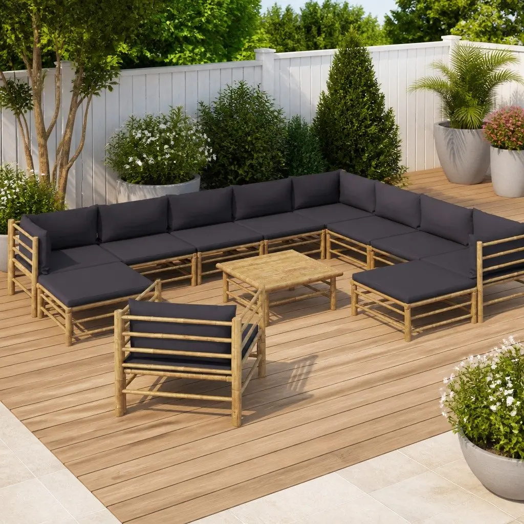 12-Piece Bamboo Lounge Set