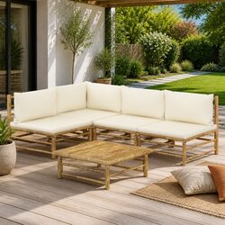 Reliable and Comfortable 5 Piece Bamboo Lounge Set