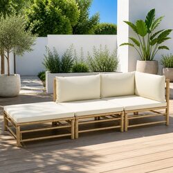 Comfort and Value in a 3 Piece Bamboo Lounge Set