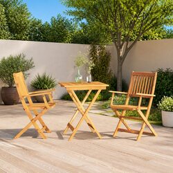 Reliable 3-Piece Folding Garden Dining Set for Your Home