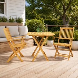 Folding Garden Dining Set for Easy Outdoor Meals