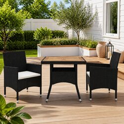 Quality 3 Piece Outdoor Dining Set with Comfort in Mind
