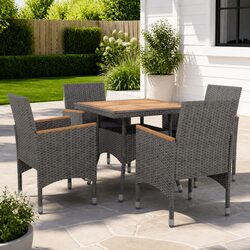 Warm and Durable 5-Piece Outdoor Dining Set
